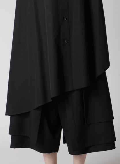 P・100/2 BROAD FLARE LONG DRESS SHIRT