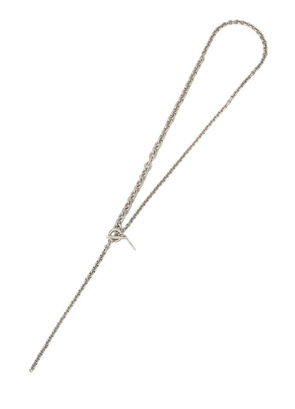 BRASS CHAIN ROSARY NECKLACE