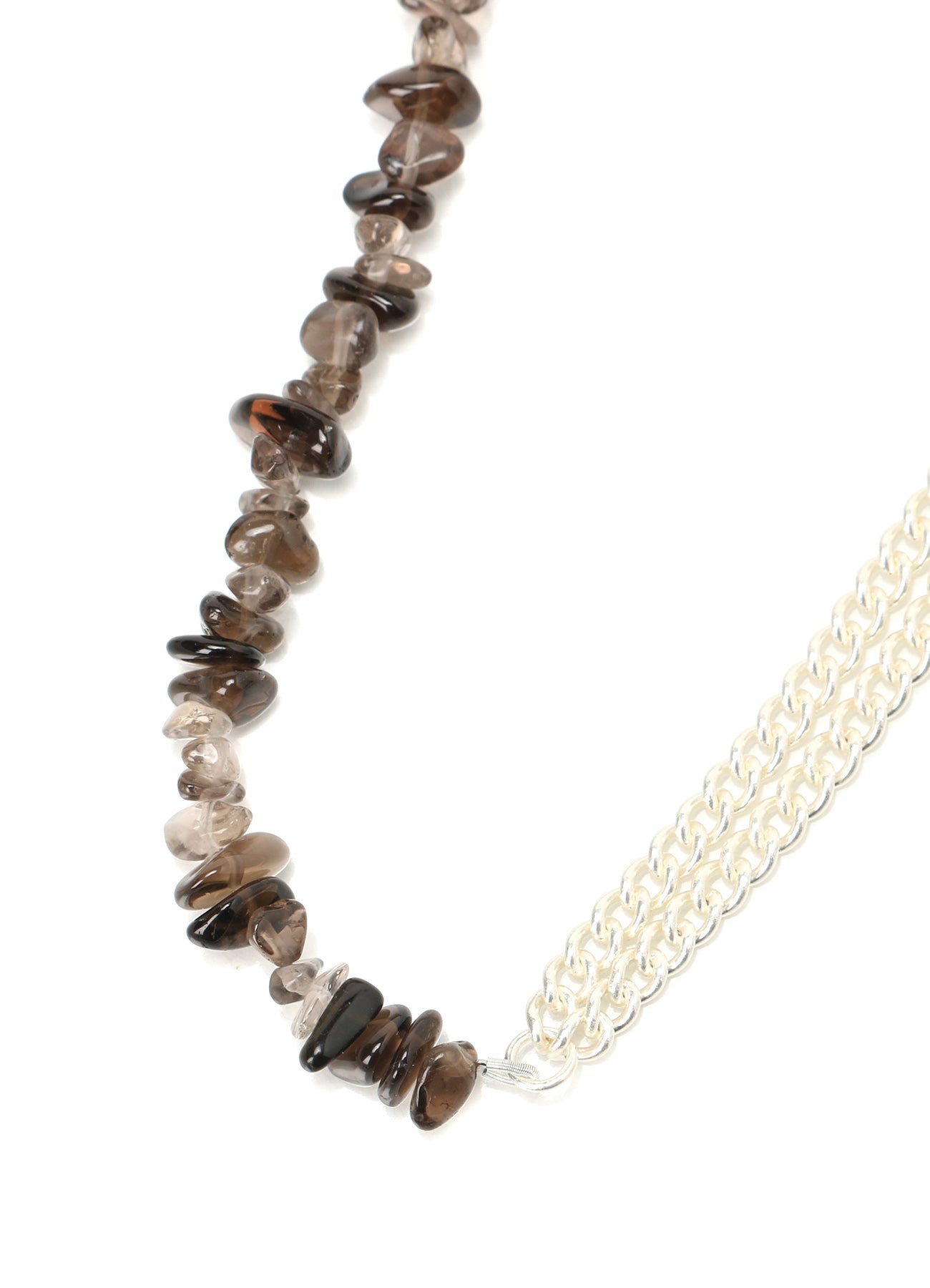 SMOKY QUARTZ BEADS NECKLACE