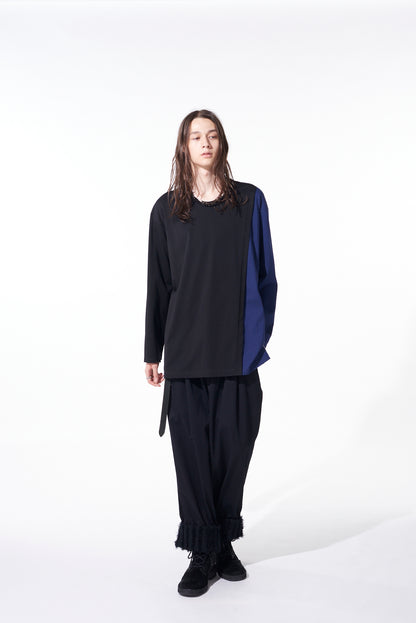 BICOLOR LAYERED LONG-SLEEVE T-SHIRT