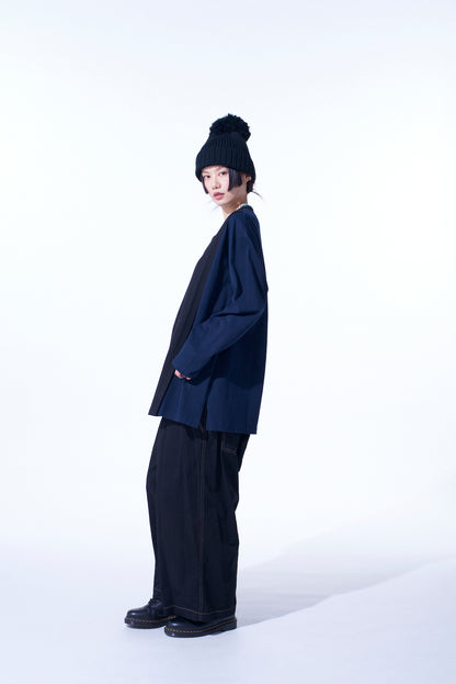 BICOLOR LAYERED LONG-SLEEVE T-SHIRT