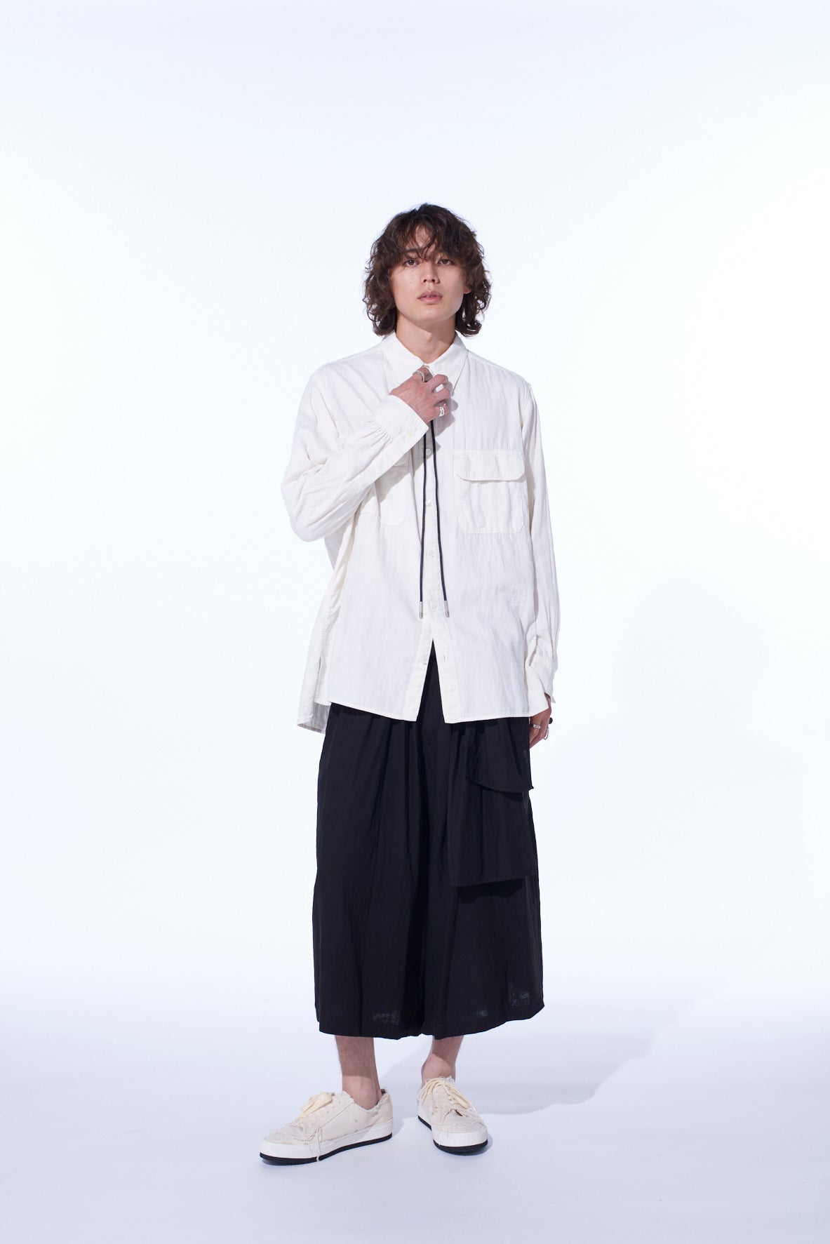 Double Gauze Dual-Pocket Utility Shirt
