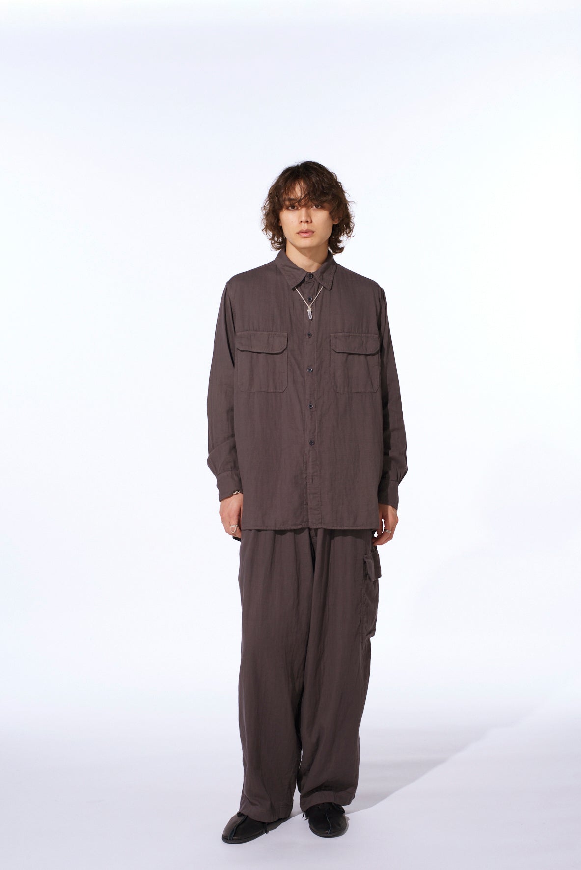 Double Gauze Dual-Pocket Utility Shirt