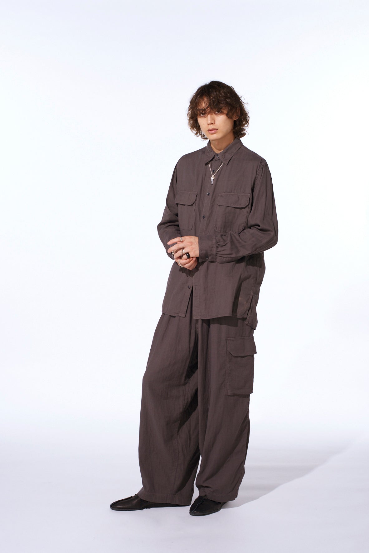 Double Gauze Dual-Pocket Utility Shirt