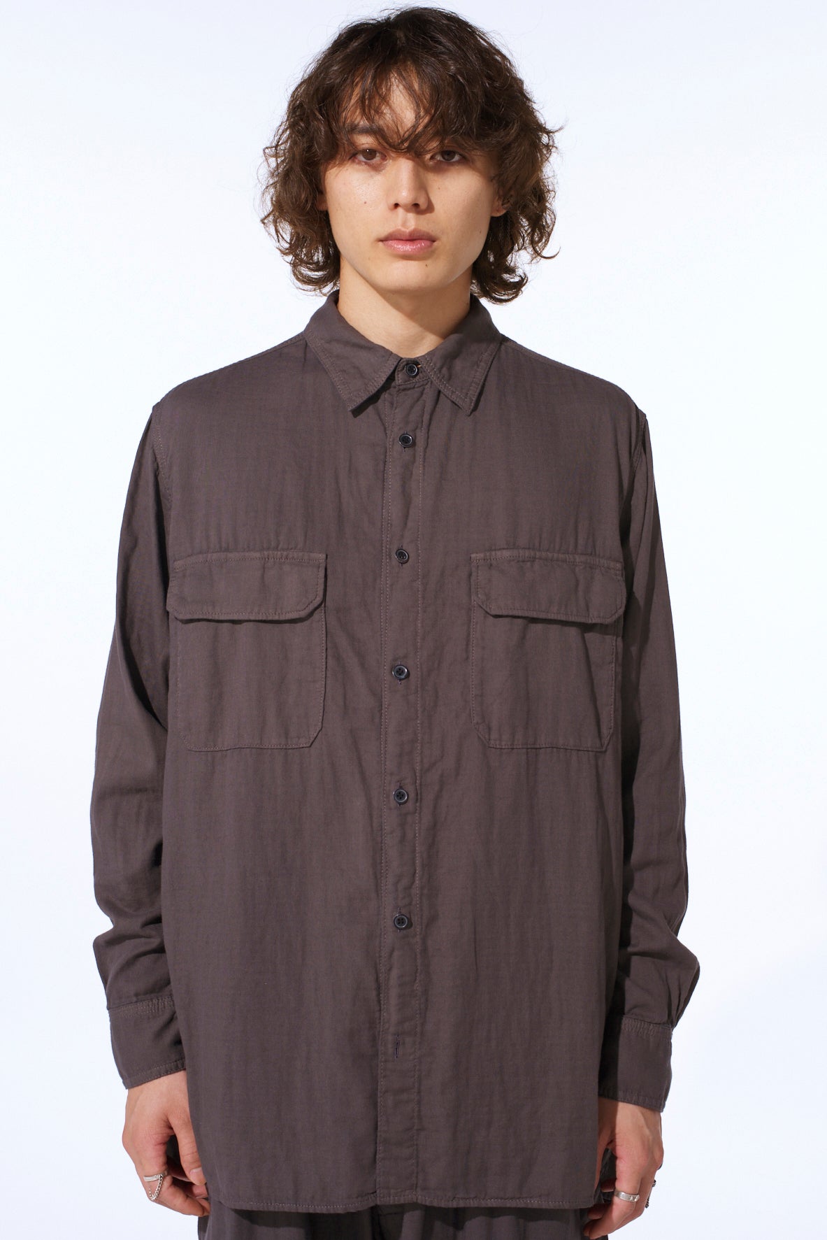 Double Gauze Dual-Pocket Utility Shirt