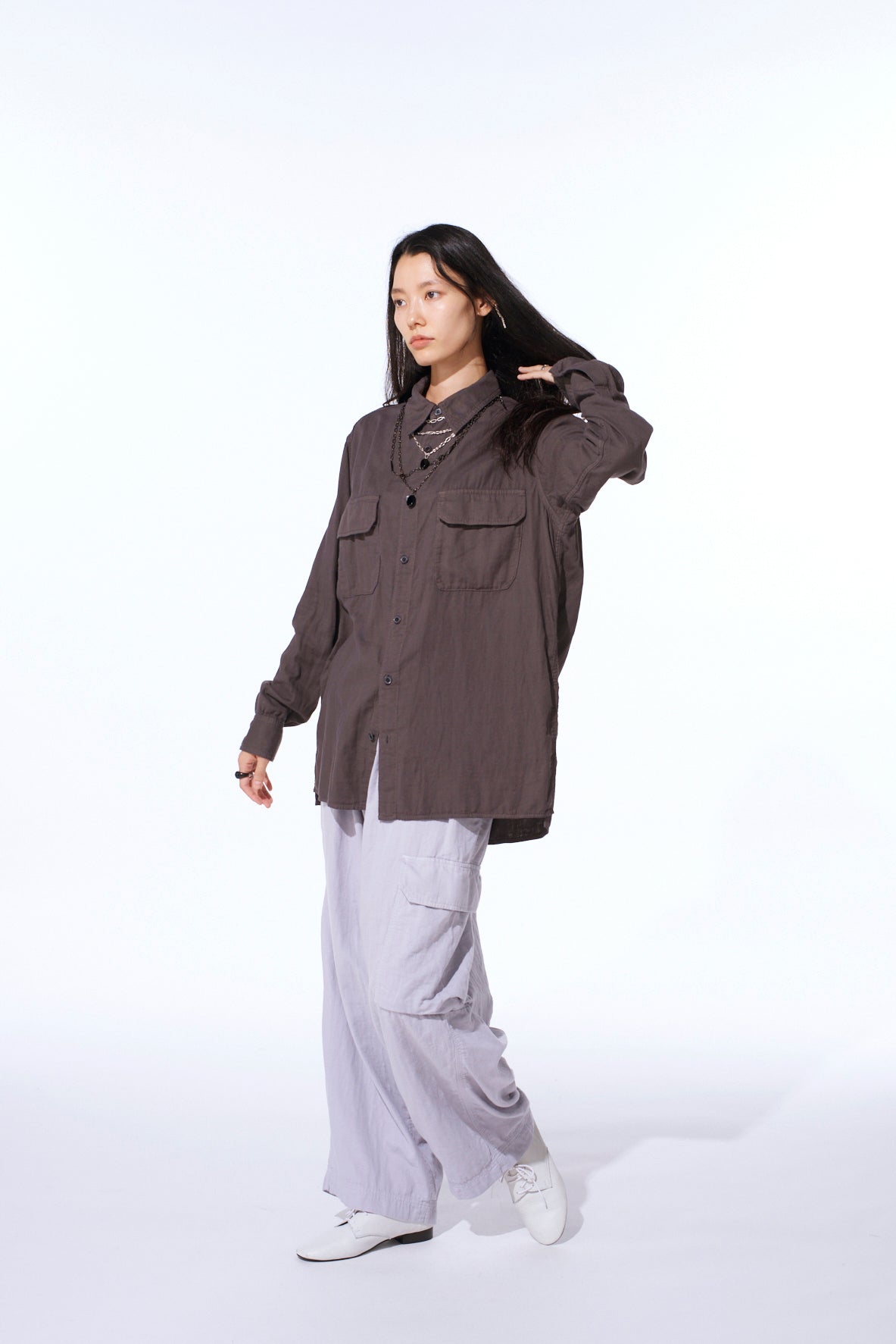 Double Gauze Dual-Pocket Utility Shirt