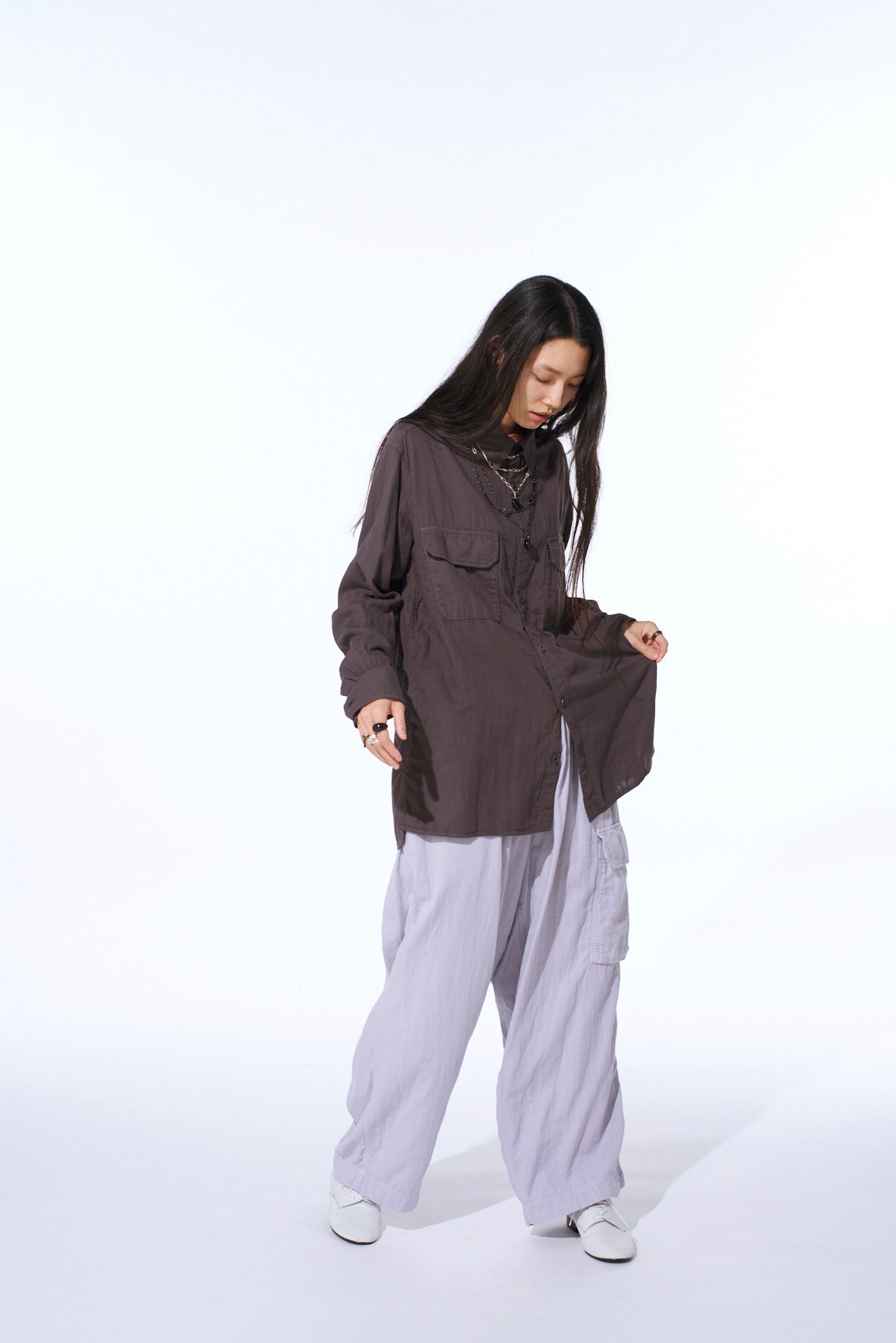 Double Gauze Dual-Pocket Utility Shirt