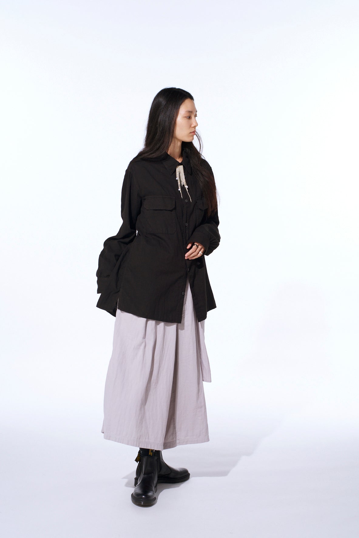 Double Gauze Dual-Pocket Utility Shirt