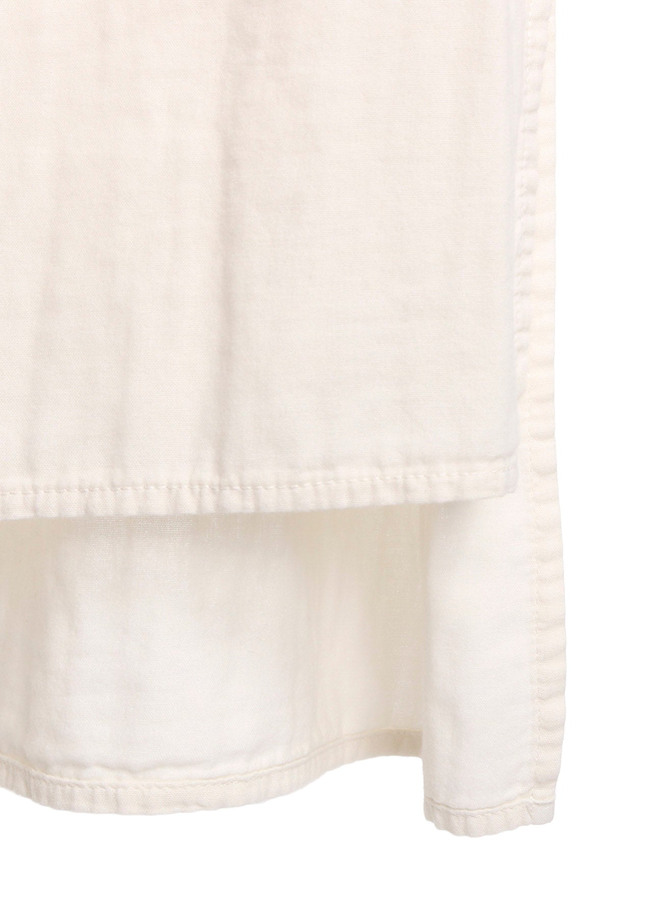 Double Gauze Band Collar Stole Shirt