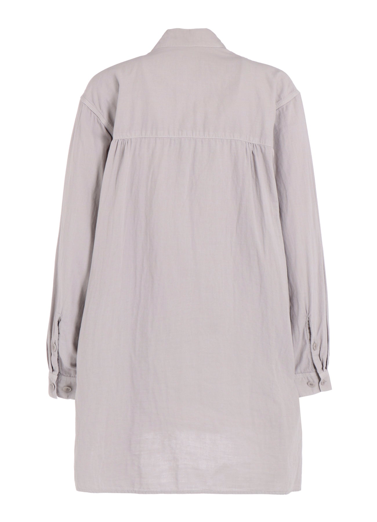 Double Gauze Band Collar Stole Shirt