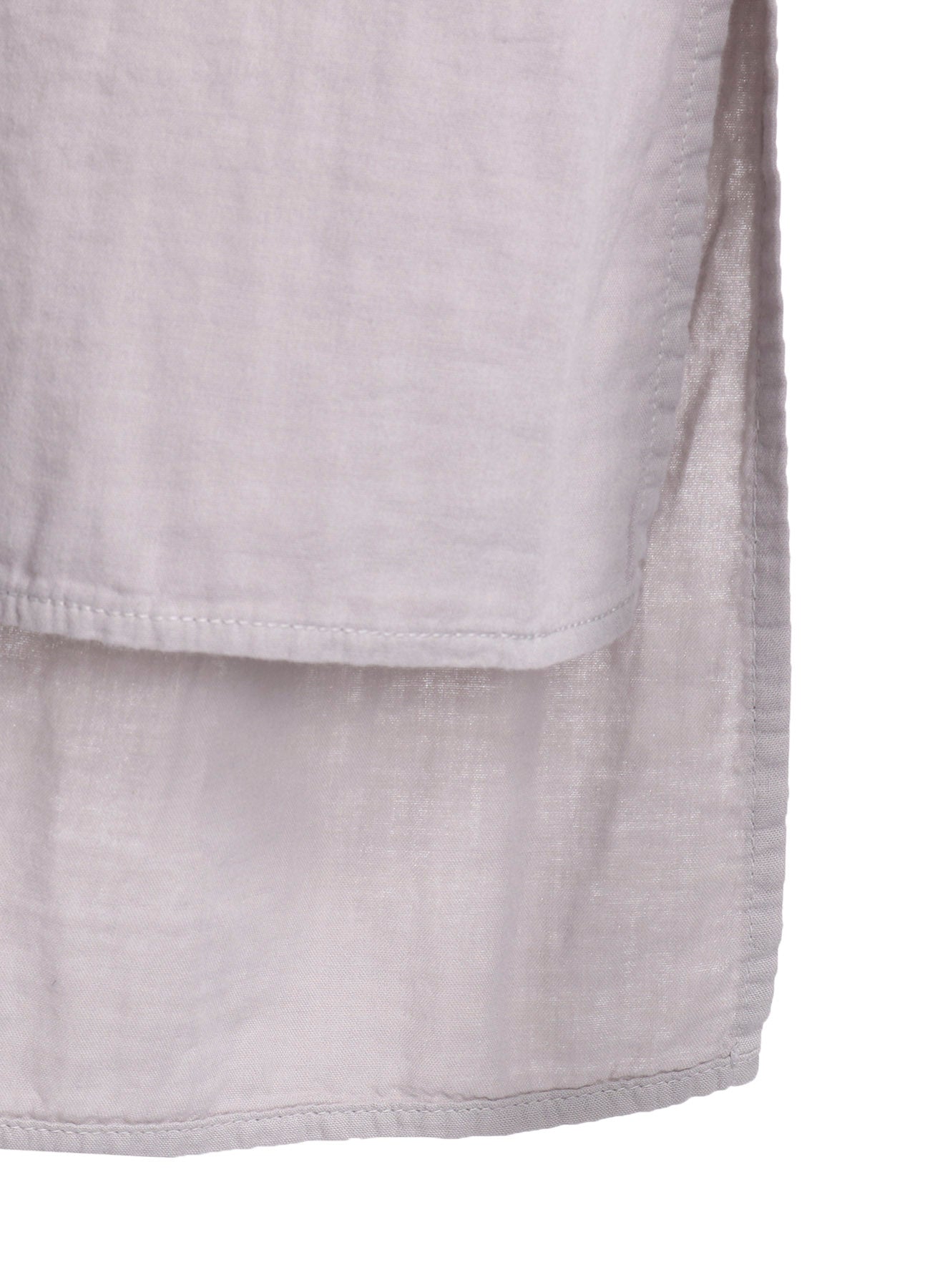 Double Gauze Band Collar Stole Shirt