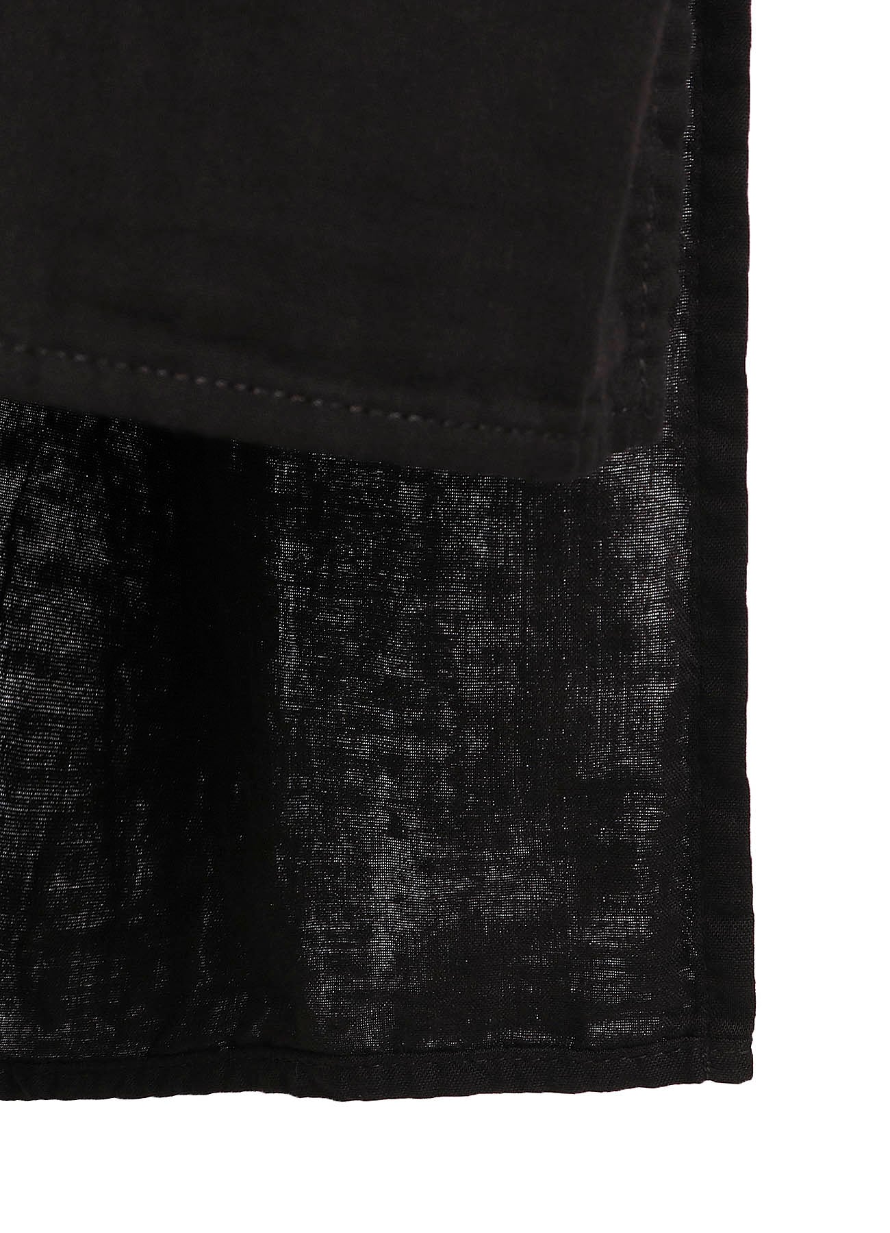 Double Gauze Band Collar Stole Shirt