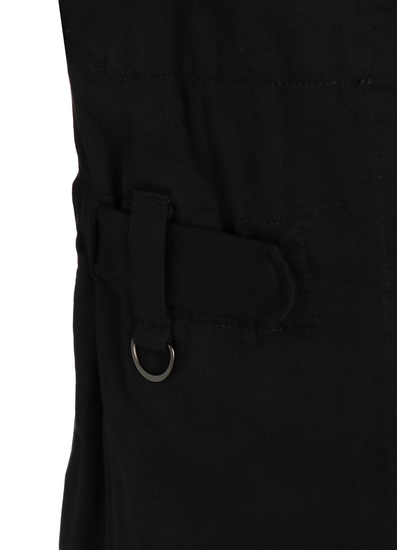 COTTON TWILL 6-POCKET ZIP-UP JUMPSUIT