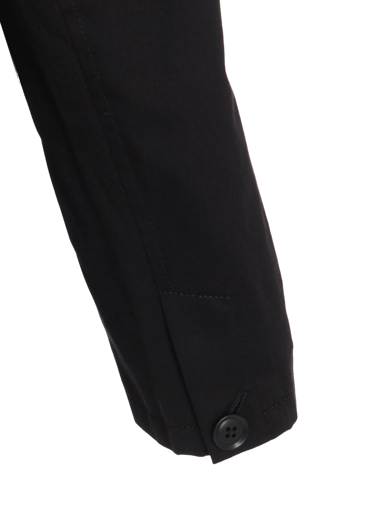 COTTON TWILL PEAKED LAPEL TAILORED JACKET