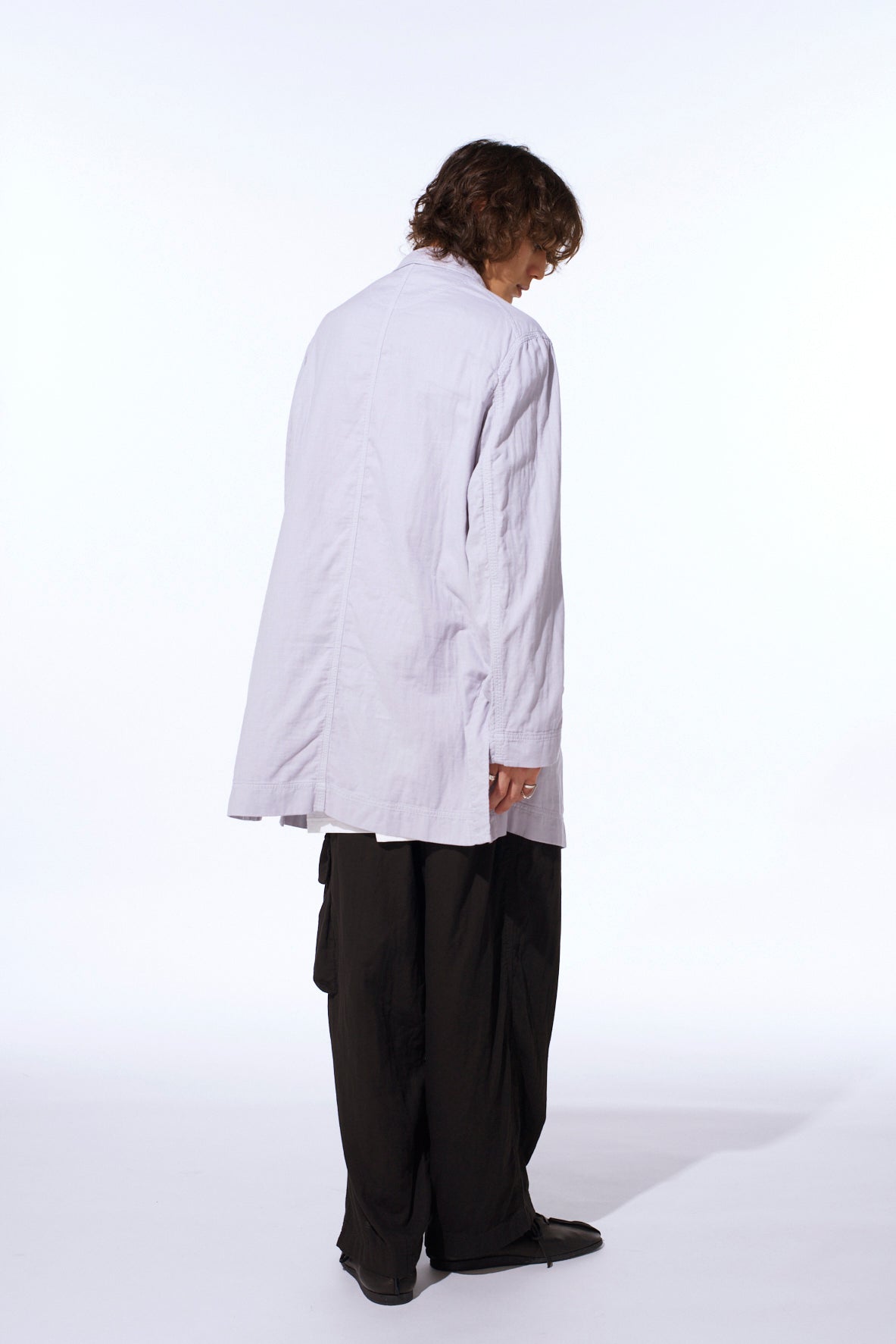 Double Gauze Long Work Jacket