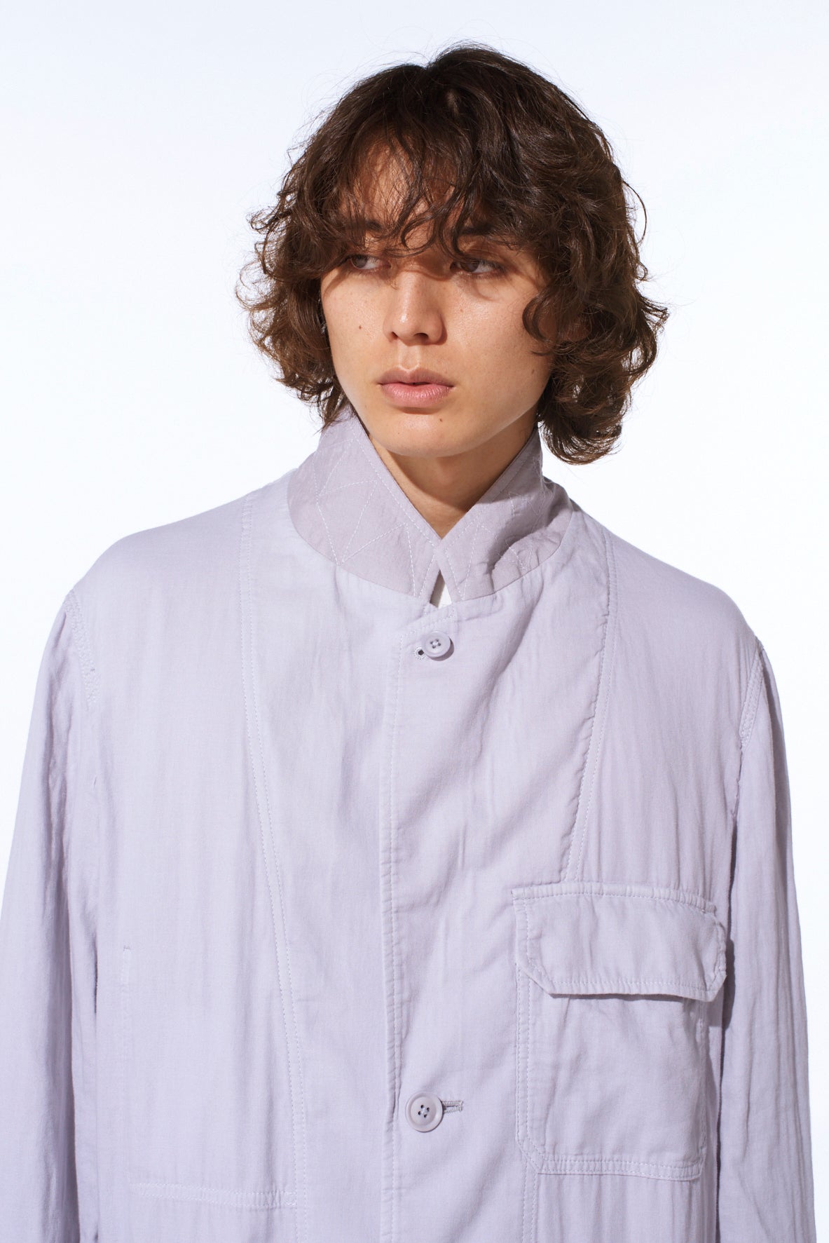 Double Gauze Long Work Jacket
