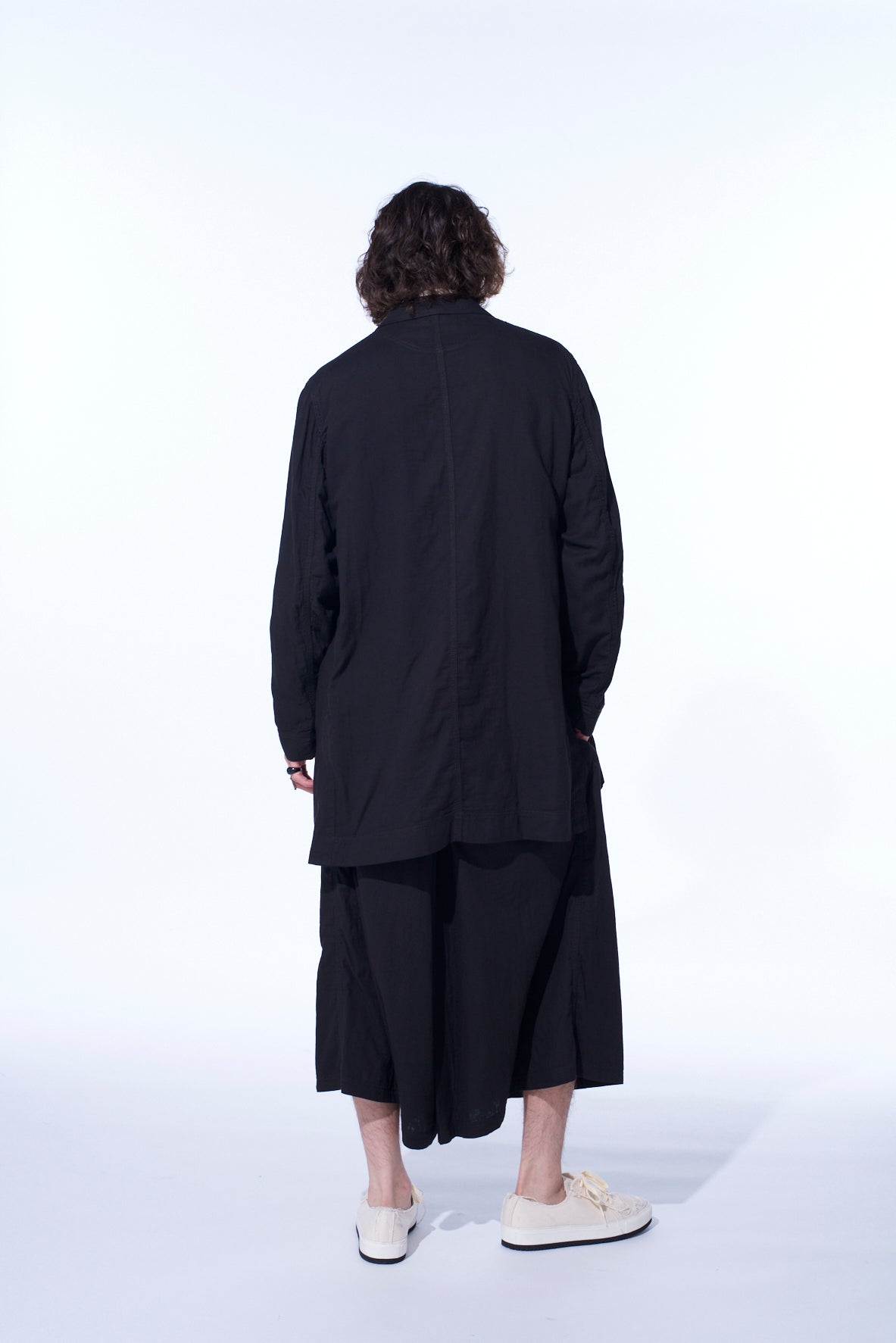 Double Gauze Long Work Jacket