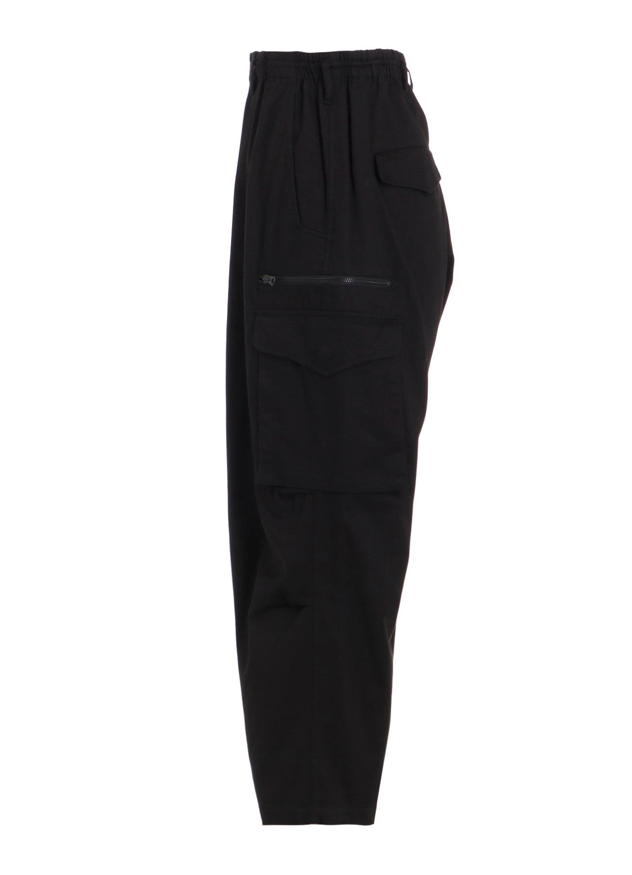 COTTON TWILL KNEE TUCK CARGO PANTS