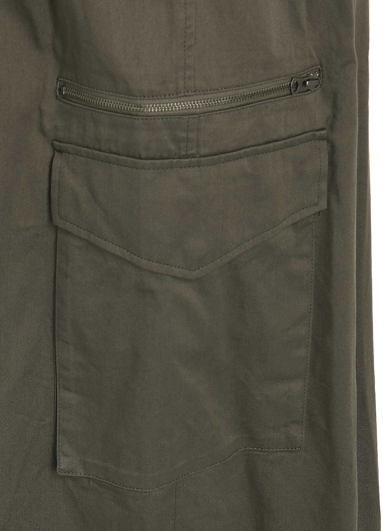 COTTON TWILL CARGO CULOTTE PANTS