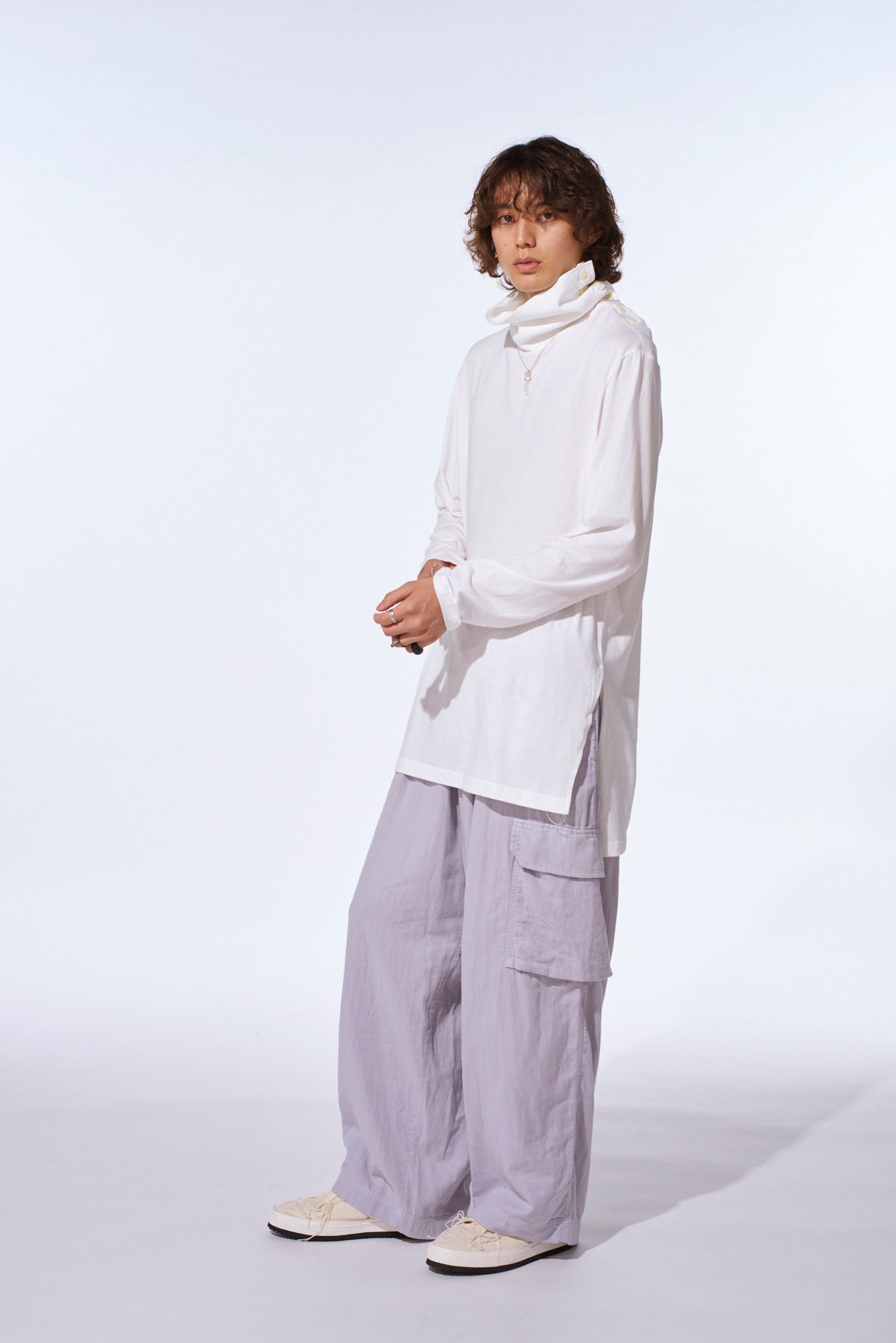 Double Gauze Single Cargo Pocket Pants