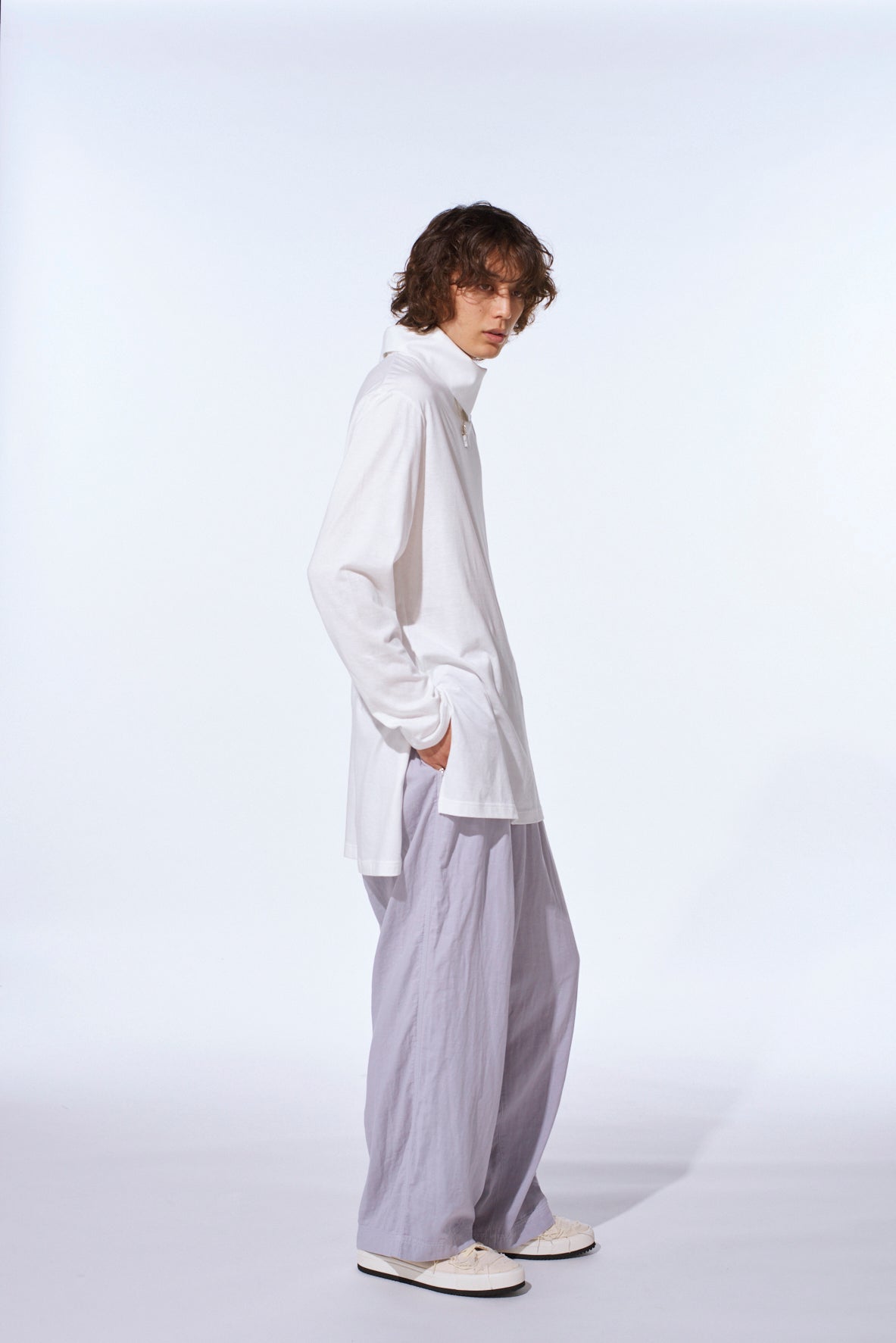 Double Gauze Single Cargo Pocket Pants