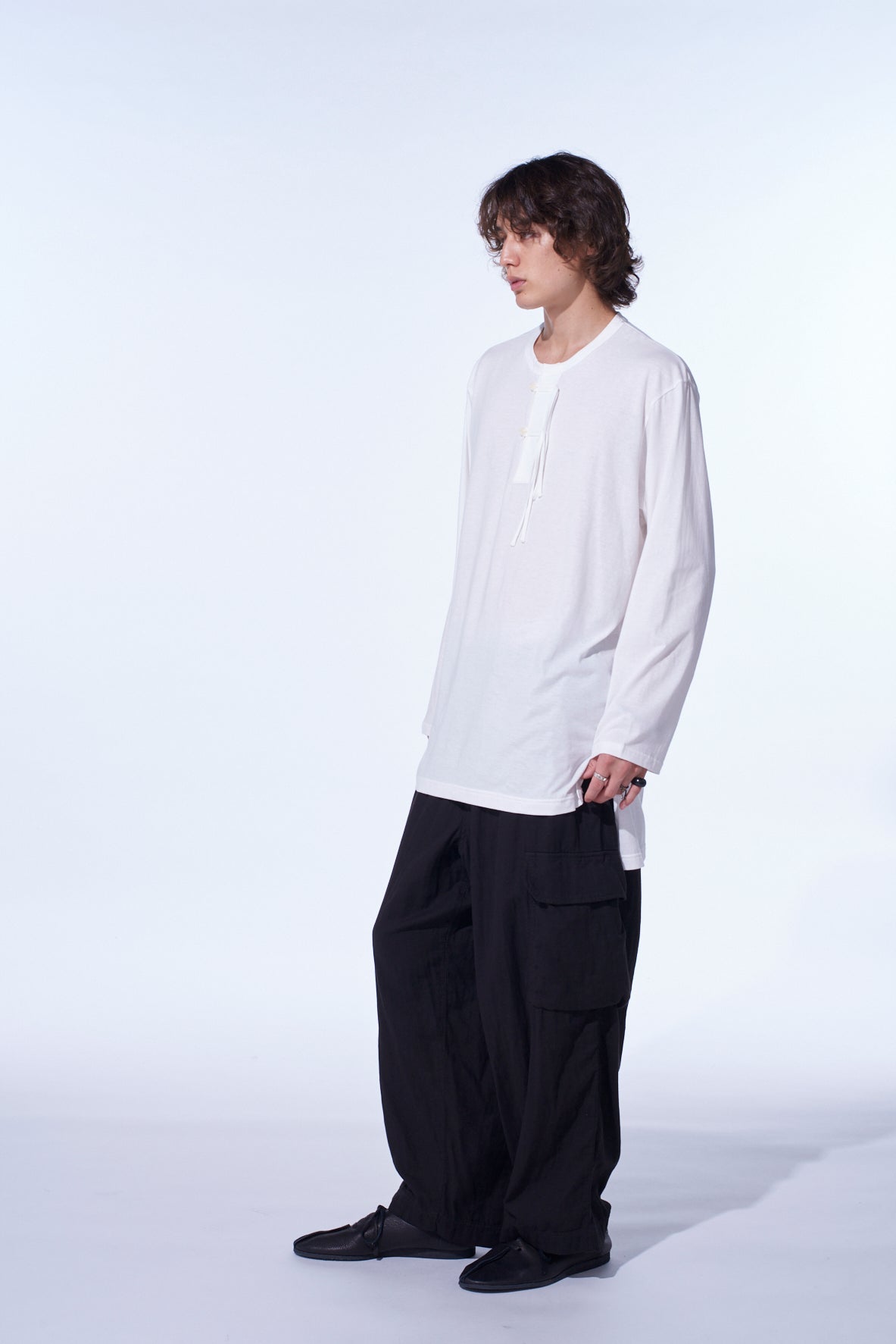 Double Gauze Single Cargo Pocket Pants