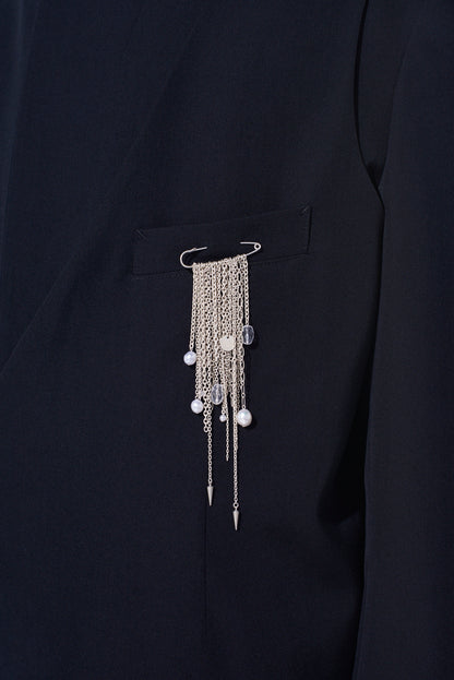 CHAIN TASSEL BROOCH