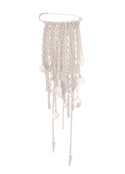 CHAIN TASSEL BROOCH