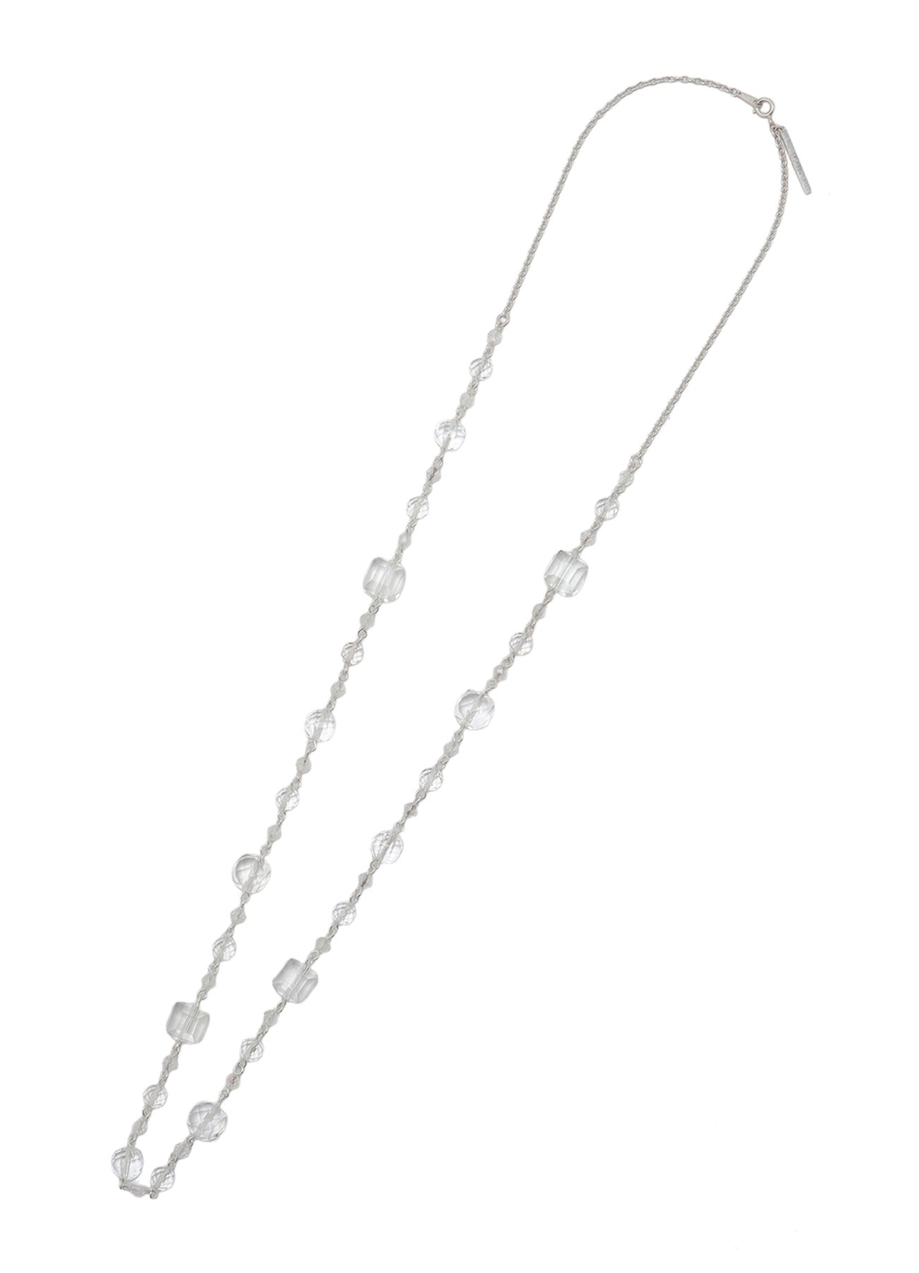 CRYSTAL BRASS NECKLACE