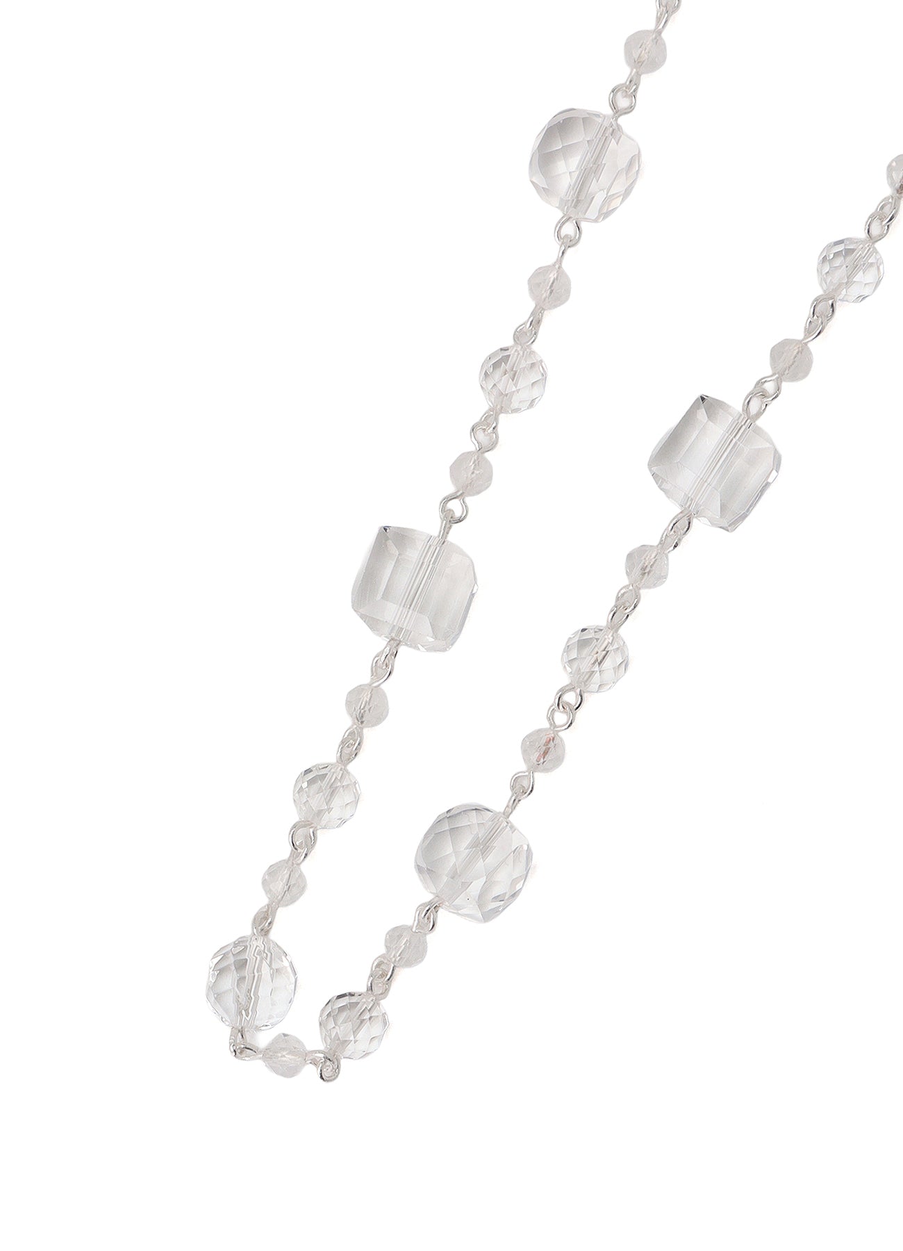 CRYSTAL BRASS NECKLACE