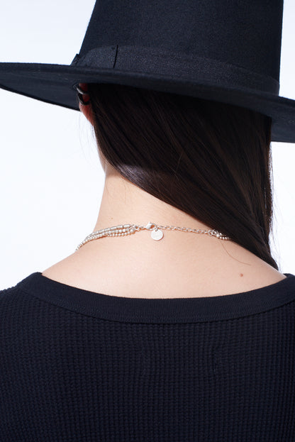 BRASS CHAIN TASSEL NECKLACE