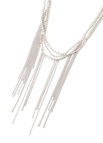BRASS CHAIN TASSEL NECKLACE