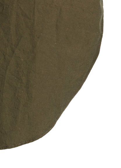 COTTON LINEN DRAWSTRING POCKET SHIRT