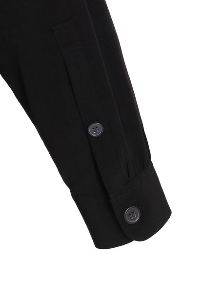 CREPE de CHINE SHIRRING POCKETS SHIRT