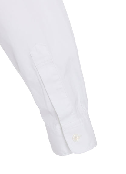 COTTON BROAD RIBON STAND COLLAR SHIRT