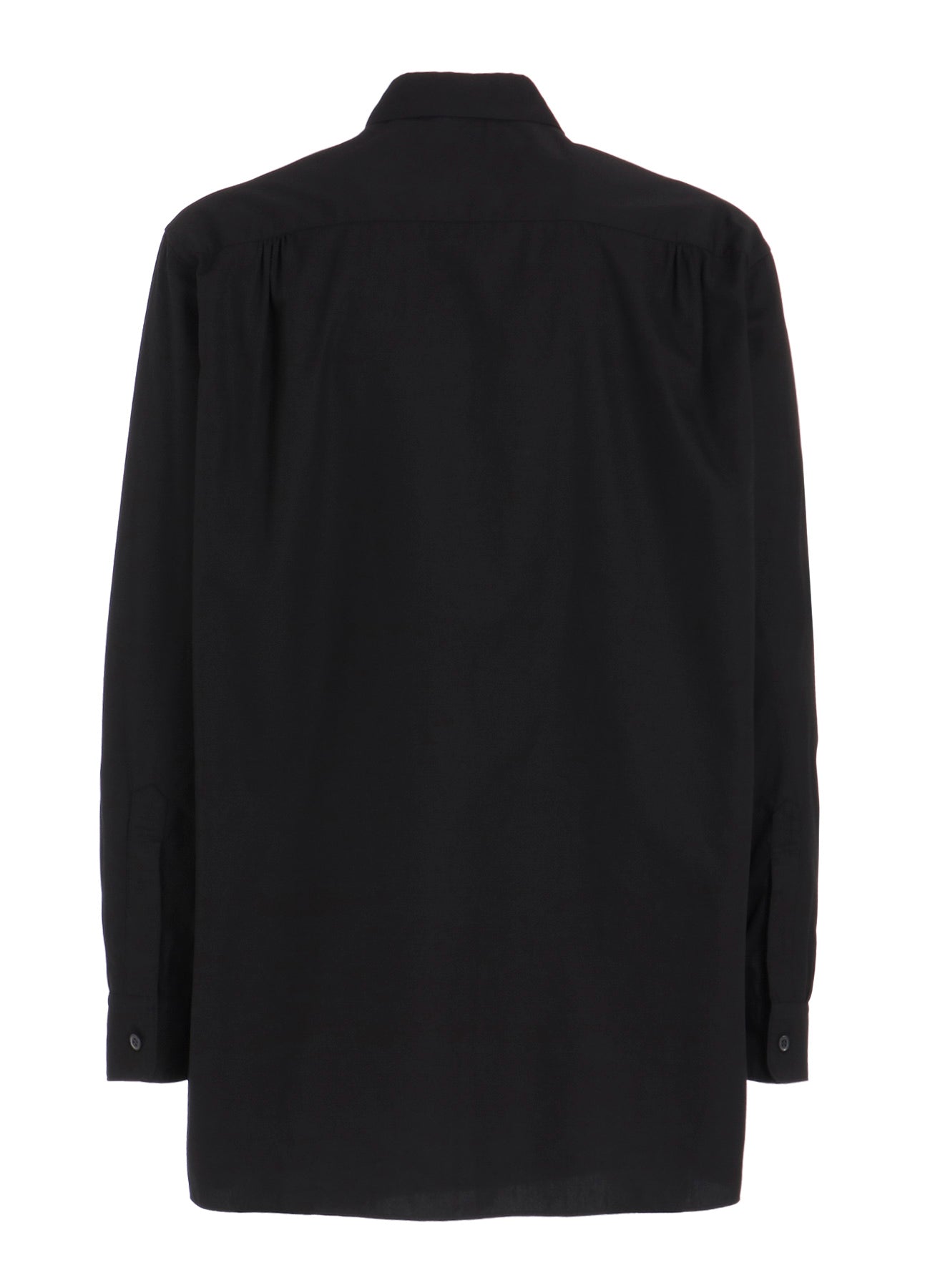 COTTON BROAD RIBON STAND COLLAR SHIRT