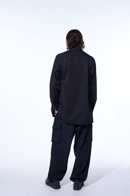 COTTON BROAD FRONT LAYER SHIRT