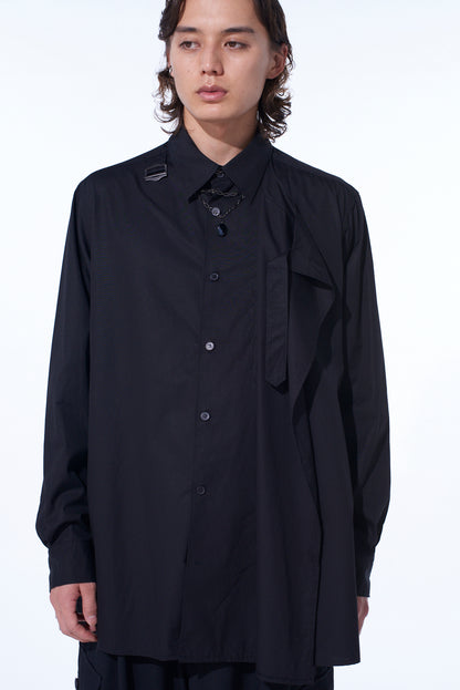 COTTON BROAD FRONT LAYER SHIRT