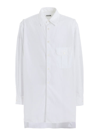 COTTON BROAD OVERSIZED DOUBLE COLLAR SHIRT