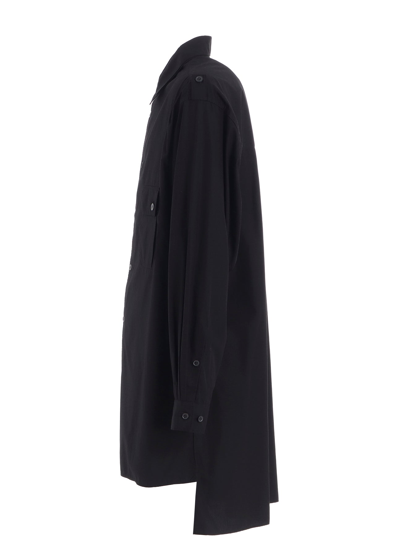 COTTON BROAD OVERSIZED DOUBLE COLLAR SHIRT