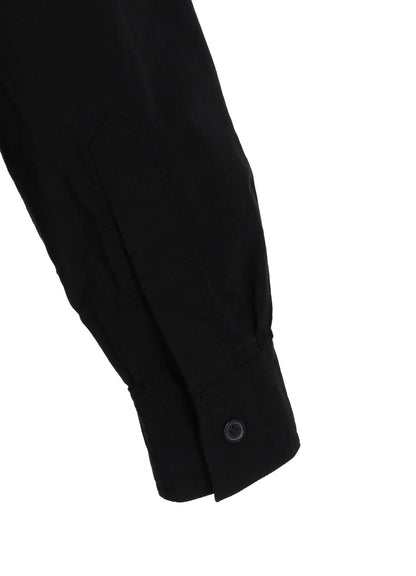 COTTON LINEN SINGLE WELT POCKET SHIRT