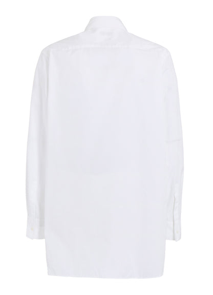 COTTON BROAD ASYMMETRICAL FRILL SHIRT