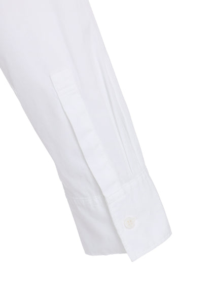 COTTON BROAD ASYMMETRICAL FRILL SHIRT