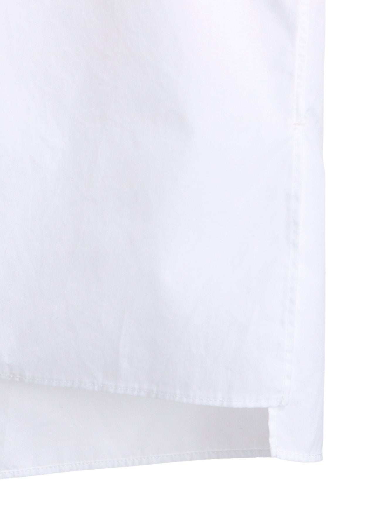 COTTON BROAD ASYMMETRICAL FRILL SHIRT