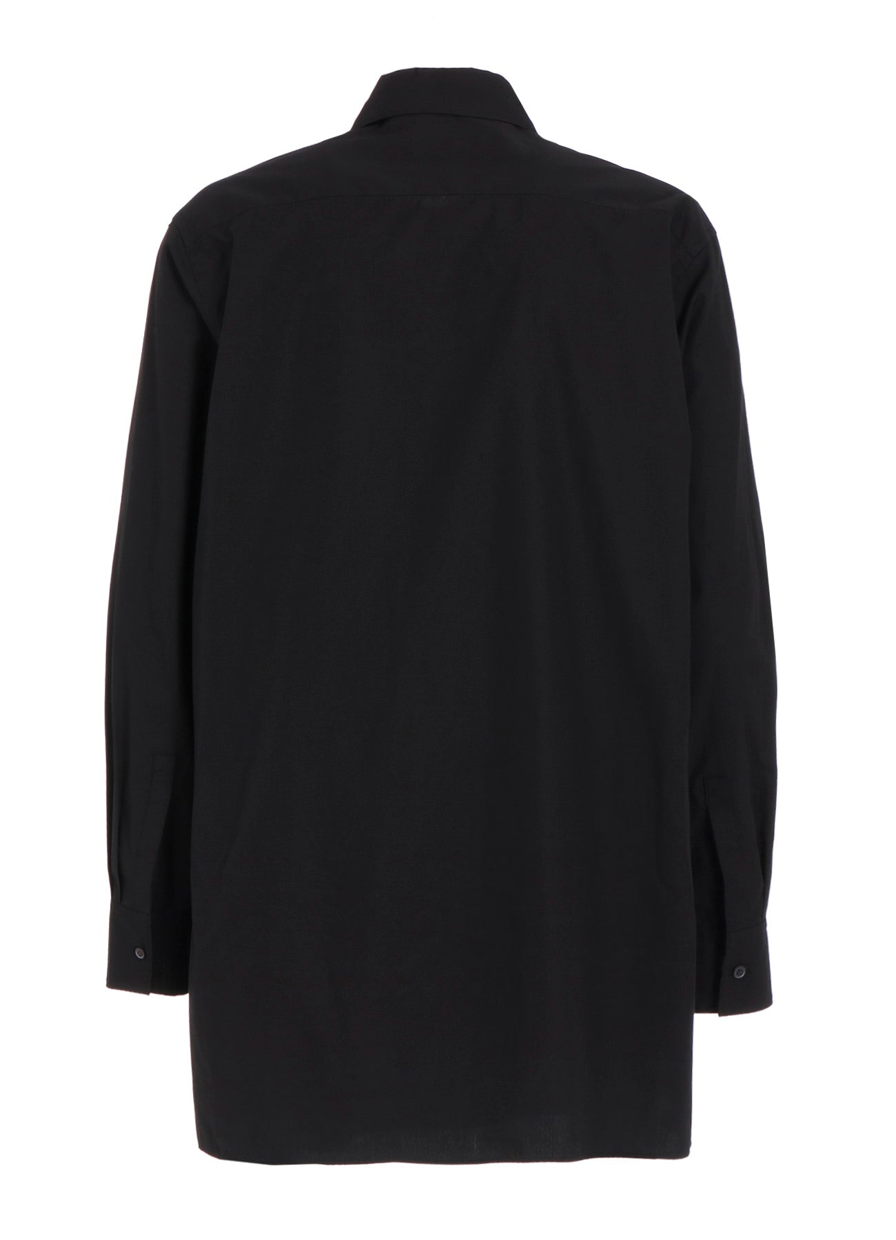 COTTON BROAD ASYMMETRICAL FRILL SHIRT