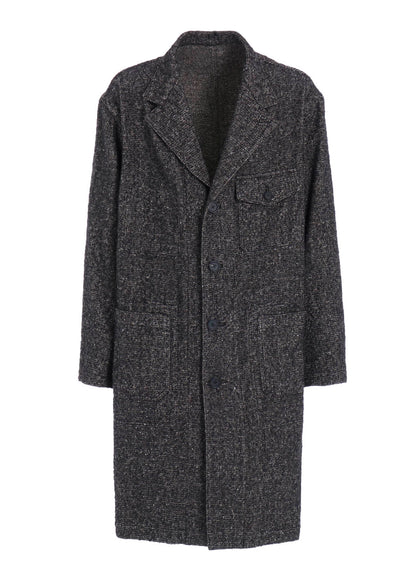 BRUSHED TWILL NEEDLE PUNCH SHOP COAT