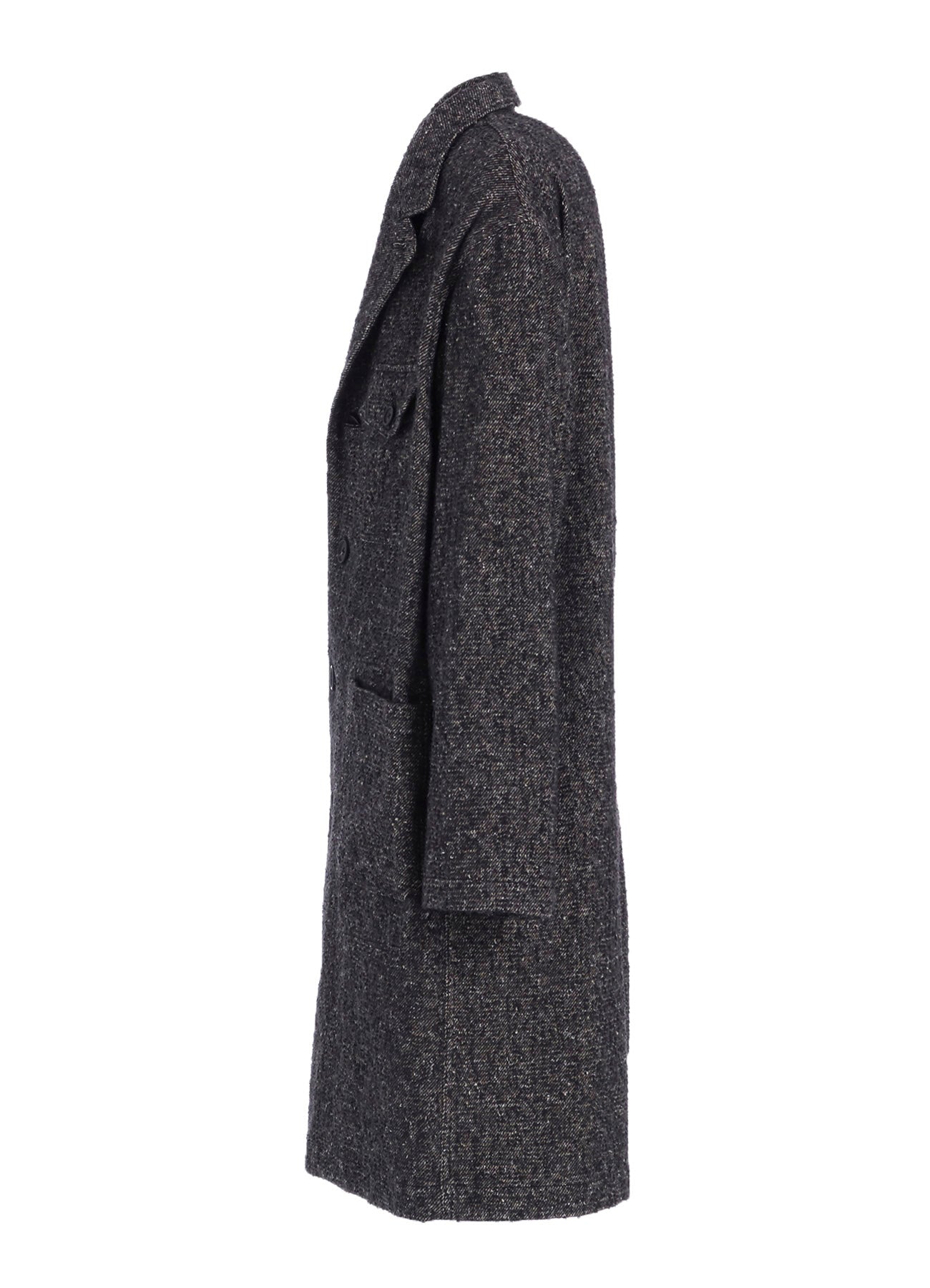 BRUSHED TWILL NEEDLE PUNCH SHOP COAT