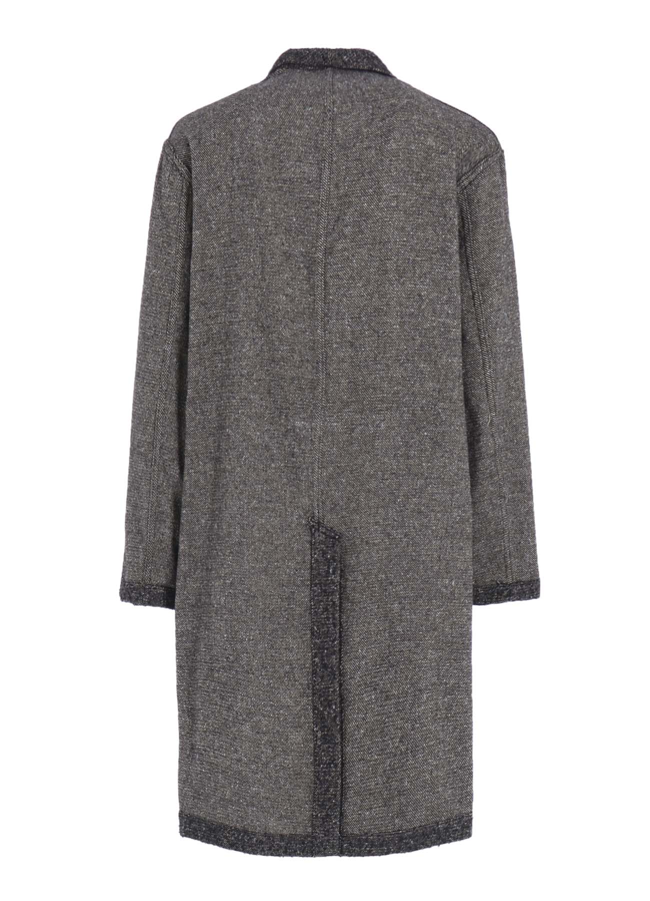 BRUSHED TWILL NEEDLE PUNCH SHOP COAT