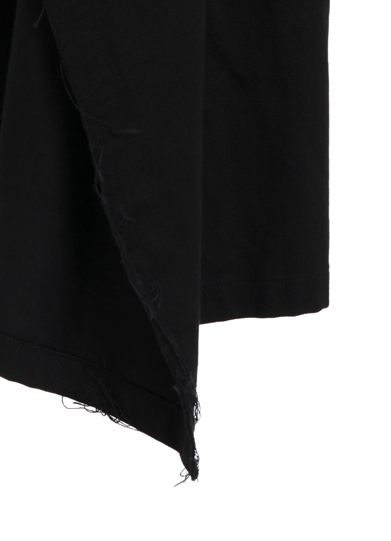 COTTON DRILL EMBROIDERY CUT-OUT DRAPE COAT