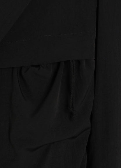 CREPE de CHINE SHIRRING POCKETS JACKET